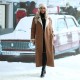 New Fall Winter Clothing Long Turn Down Collar Faux Suede Trench Coat Solid Color Windbreaker Jacket