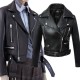  New Arrival Fashion Winter Black Faux Leather Jackets Turn Down Collar Zipper Basic Womens Jacket